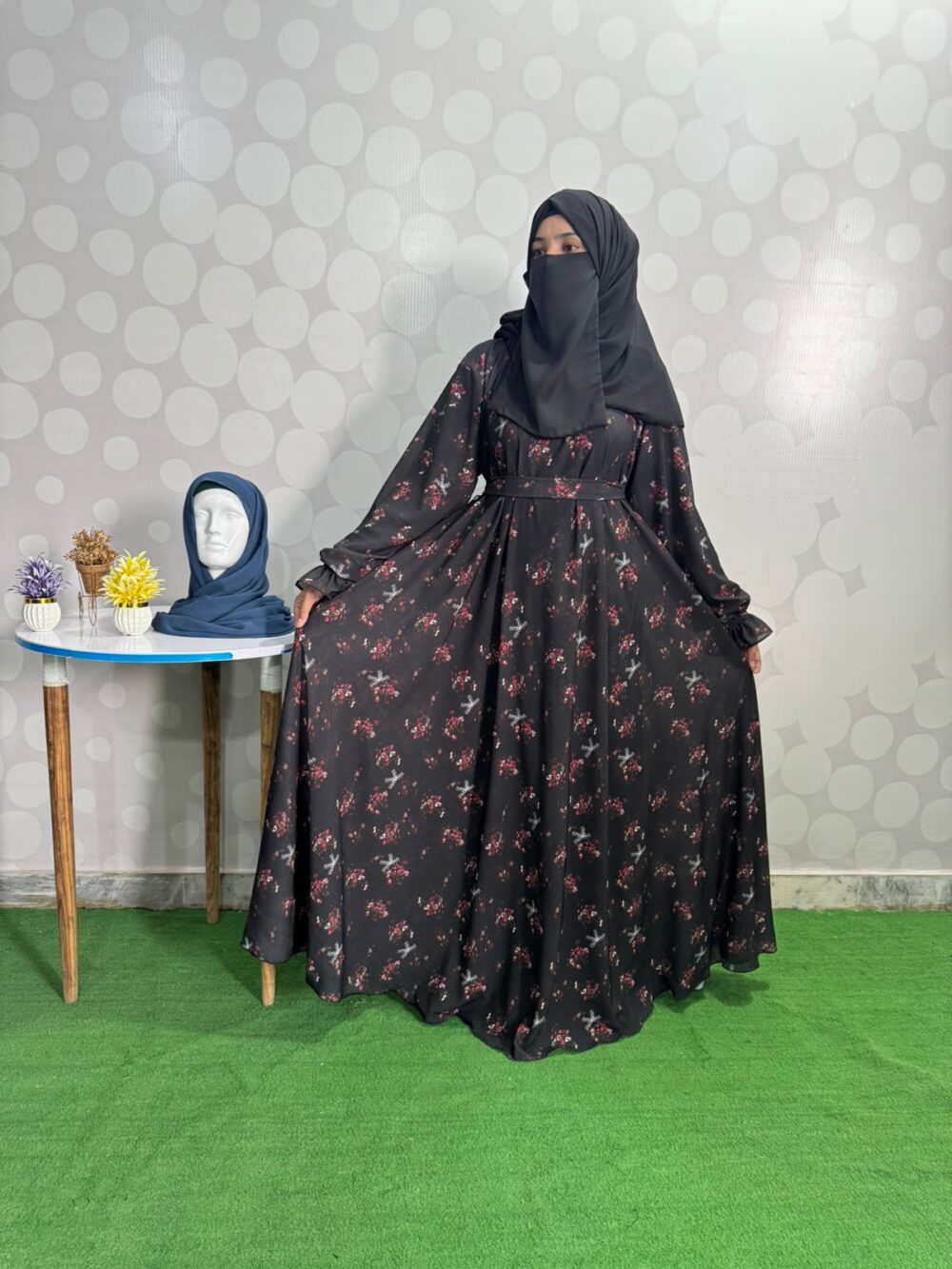 SHAFOON PRINTED ABAYA